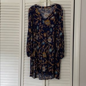 Lightweight Navy patterned dress